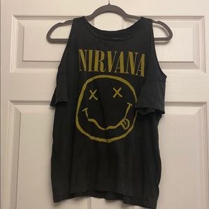 Nirvana Shoulder Cut Out Tank
